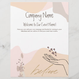 Membrete Bienvenida a evento motivacional de las formas de 