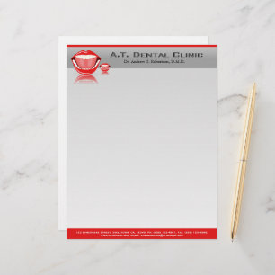 Membrete Big Mouth Dentist Professional Dental Letterhead