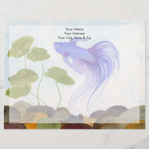 Membrete Blue Betta Fish