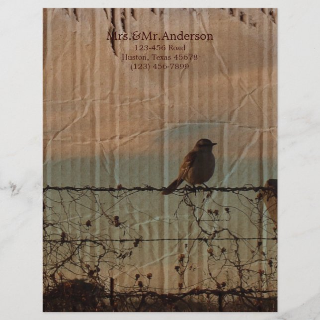 Membrete Boda de granero occidental de la valla rural (Anverso)