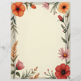 Membrete Boho Chic Stationery Paper