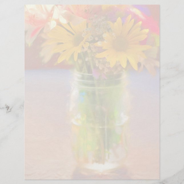Membrete Bouquet de verano (Anverso)