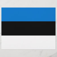 Cabezal con bandera de Estonia