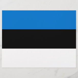 Membrete Cabezal con bandera de Estonia