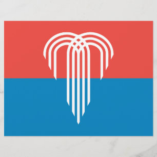 Membrete Cabezal con bandera de Kansas City, Missouri