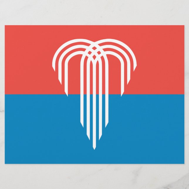 Membrete Cabezal con bandera de Kansas City, Missouri (Anverso)