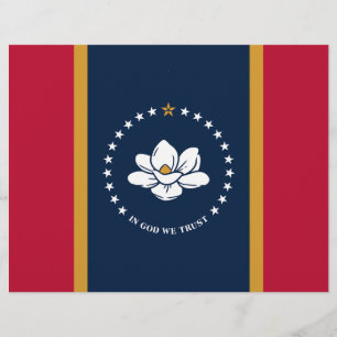 Membrete Cabezal con bandera de Misisipi