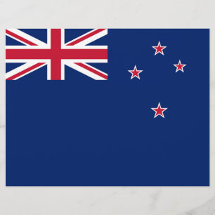Membrete Cabezal con bandera de Nueva Zelanda