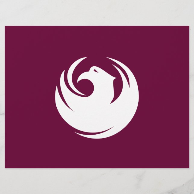 Membrete Cabezal con bandera de Phoenix, Arizona (Anverso)