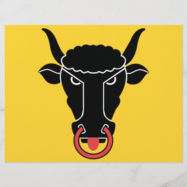 Membrete Cabezal con bandera del cantón Uri, Suiza (Anverso)