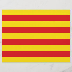 Membrete Cabezal de letra con bandera de Cataluña