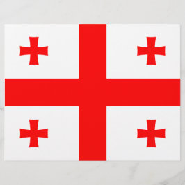 Membrete Cabezal de letra con bandera de Georgia