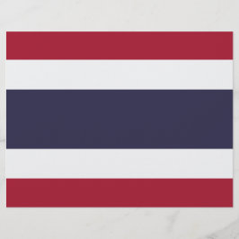 Membrete Cabezal de letras con bandera de Tailandia