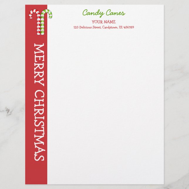 Membrete Cabezal verde rojo canas (Anverso)