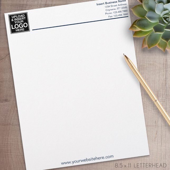 Membrete Cableado básico de oficina comercial - Naval y bla (Personalized Letterhead )