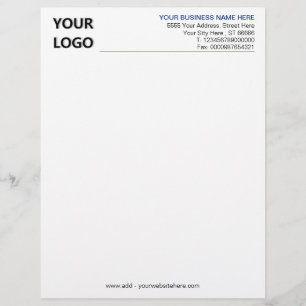 Membrete Cableado comercial personalizado simple con logoti