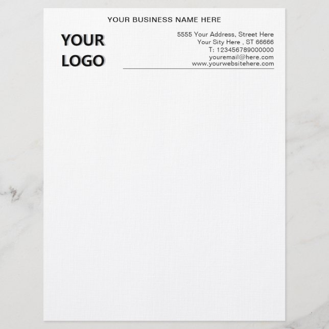 Membrete Cableado comercial personalizado simple con logoti (Anverso)