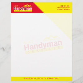 Membrete Cabletera con logotipo de Personalizado Handyman B