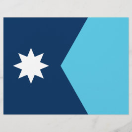 Membrete Cabletero con bandera de Minnesota, Estados Unidos