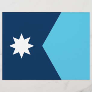 Membrete Cabletero con bandera de Minnesota, Estados Unidos