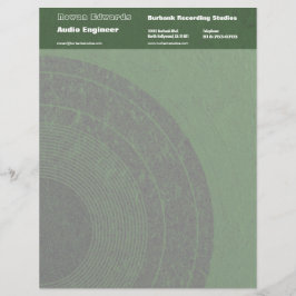 Membrete Cabletero del ingeniero de audio