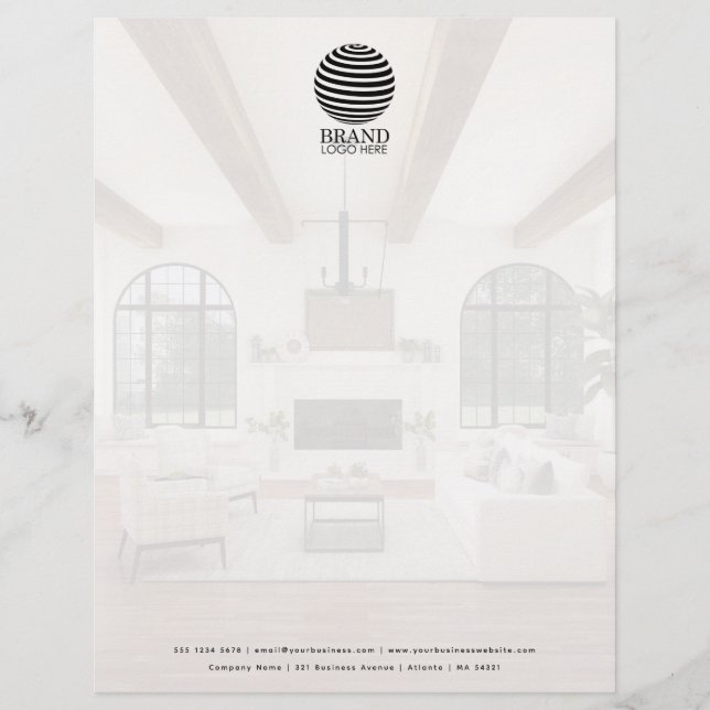 Membrete Cabletero profesional con logotipo y logotipo para (Anverso)