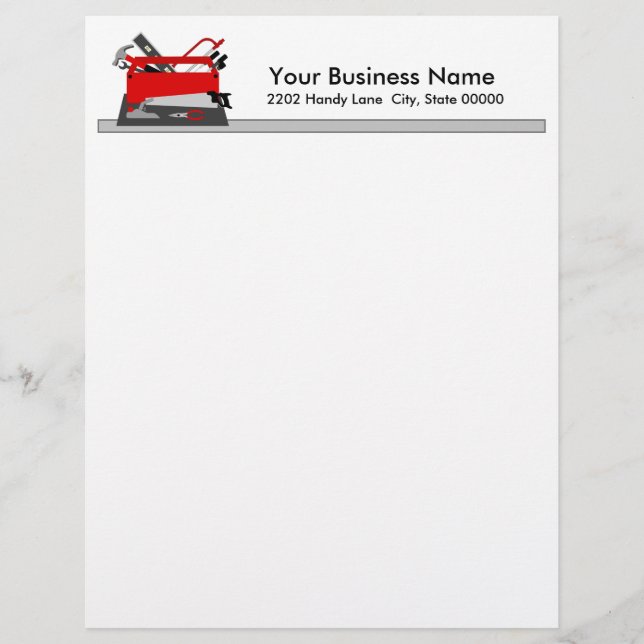 Membrete Caja de herramientas Handyman (Anverso)