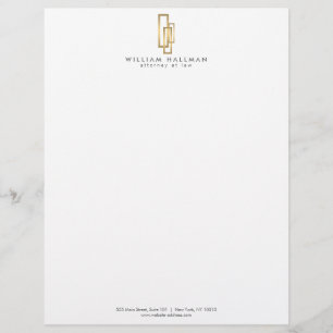 Membrete Cajas de oro Elegancia profesional