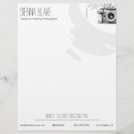 Membrete Cámara botánica QR Boda de estilo de vida