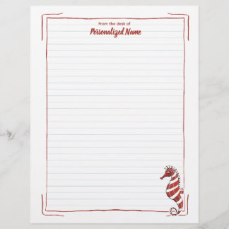 Membrete Candy Seahorse Lined