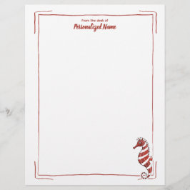 Membrete Candy Seahorse sin línea