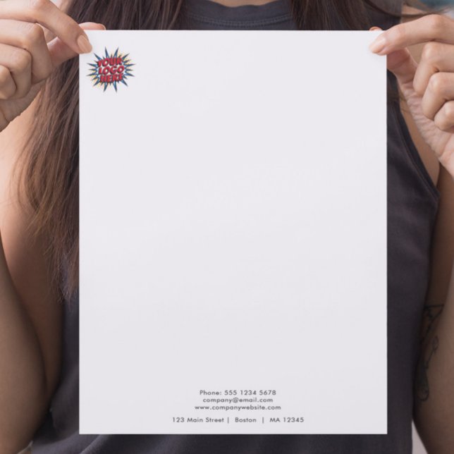 Membrete Cargar logotipo moderno sencillo (Subido por el creador)