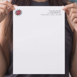 Membrete Cargar logotipo sencillo