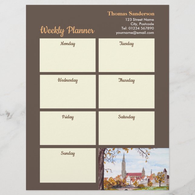 Membrete Catedral de Planner Ulm de Alemania (Anverso)
