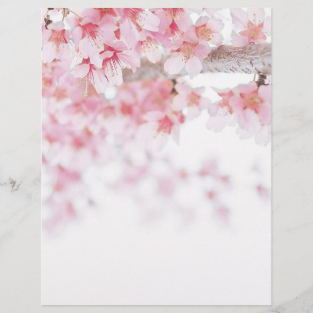MEMBRETE   CHERRY BLOSSOM LETTERHEAD (Anverso)