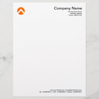 Membrete Chevron Circulado - Naranja