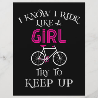 Membrete Ciclista femenina Chica ciclista en bicicleta