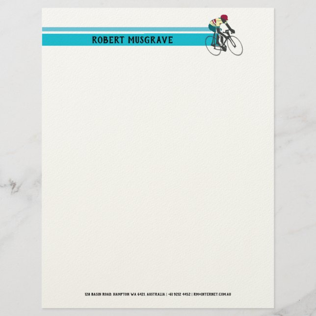 Membrete Ciclista número 1 (Anverso)