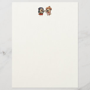 Membrete Cinco De Mayo Pugs Letterhead