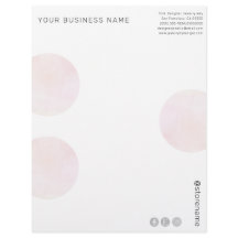 Círculos de acuarela rosada moderna