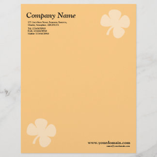Membrete Clover - Naranja ligero