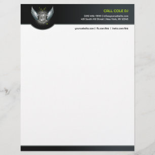 Membrete Club DJ Letterhead