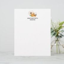 Colores de agua modernos con abeja