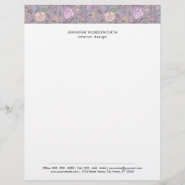 Membrete Colores turbios Flores singulares