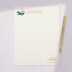 Membrete Consejero de Salud Holística de las Flores de Lotu