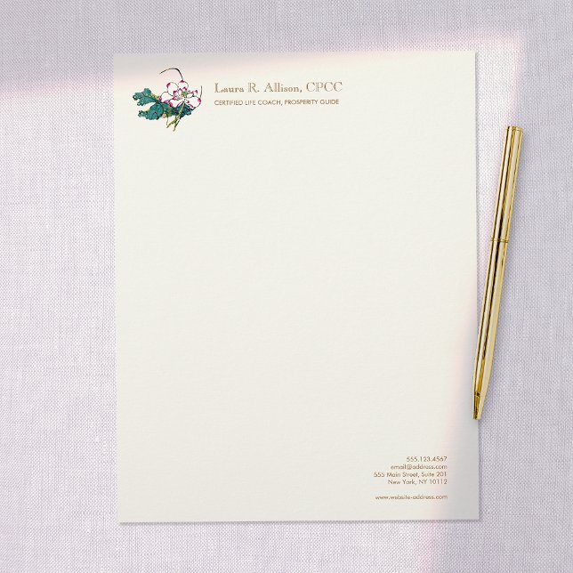 Membrete Consejero de Salud Holística de las Flores de Lotu (Subido por el creador)