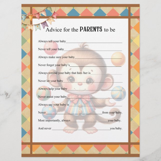 Membrete Consejo de Circus_Parent del bebé (Anverso)