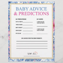 Consejos y predicciones para el bebé [acuarelas fl