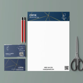 Membrete Construcción de un contratista elegante Branding D