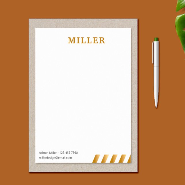 Membrete Construcción de un contratista White Professional  (Building Contractor White Professional Office Letterhead)